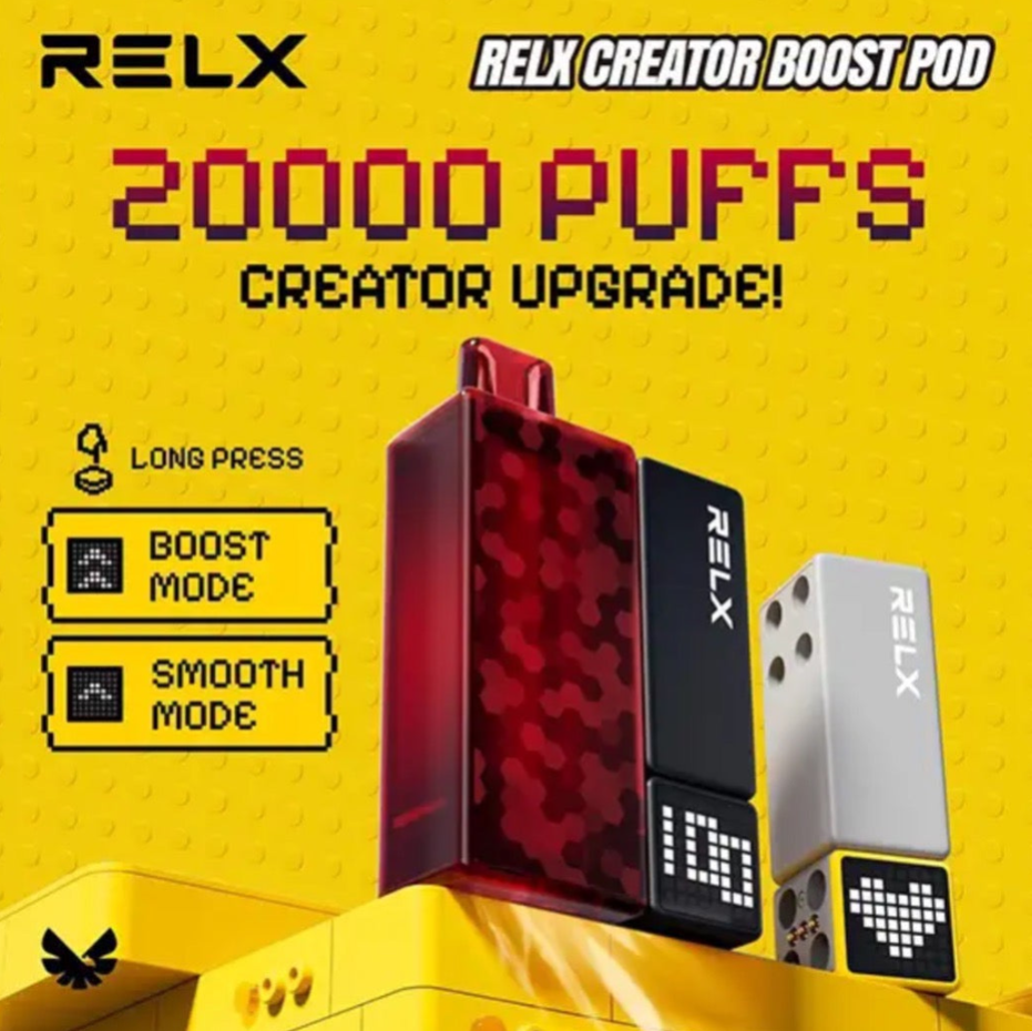 หัวพอต Relx Creator Boost ราคาส่ง - 20000 คำ (ใช้กับเครื่อง Relx Creator เท่านั้น)