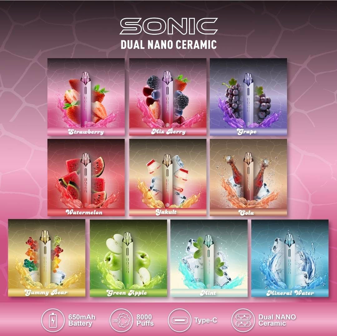 พอตใช้แล้วทิ้ง Sonic ราคาส่ง - 8000 คำ