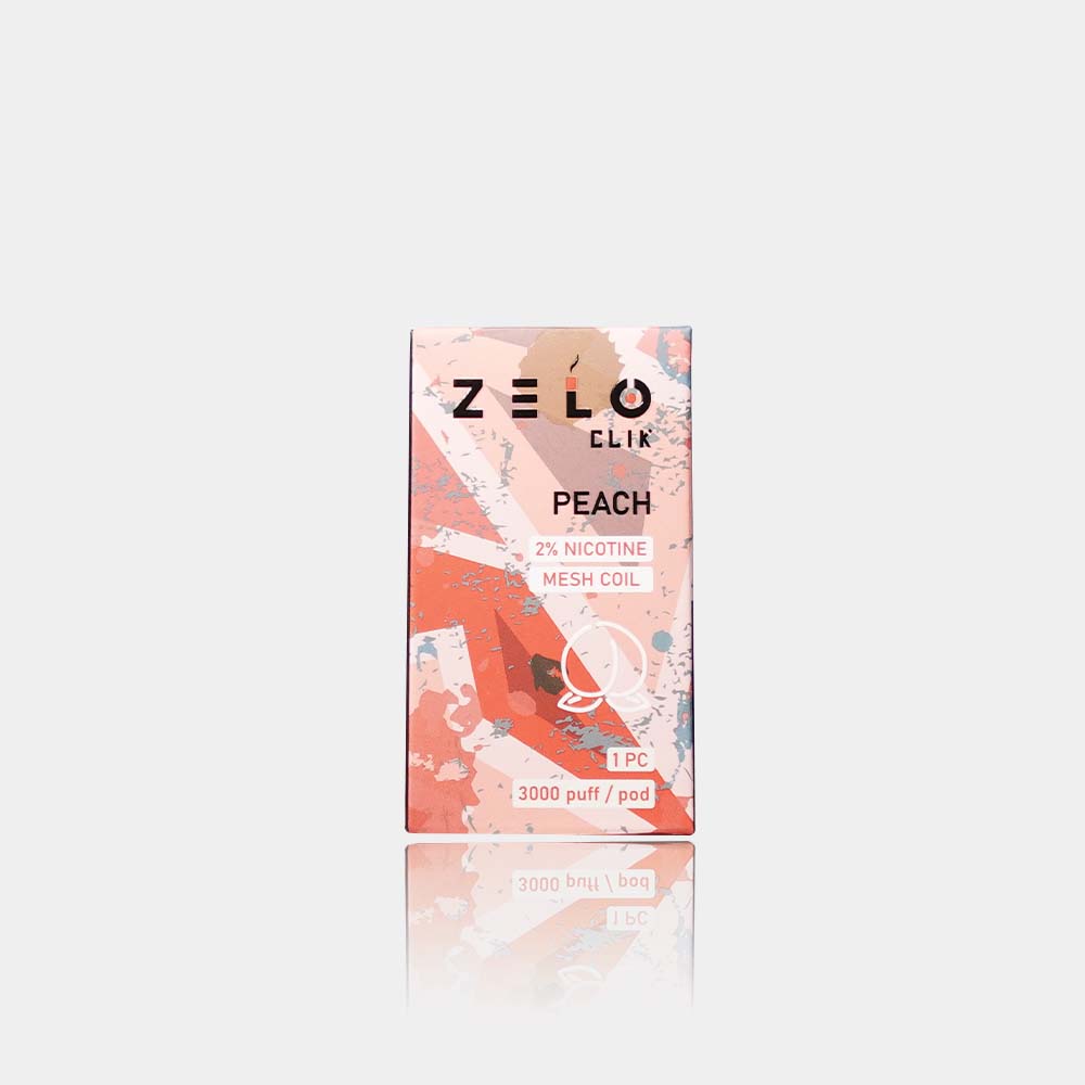 หัวพอต ZELO CLIK ราคาส่ง-หัวพอต-ZELO-Peach-Vape Haus