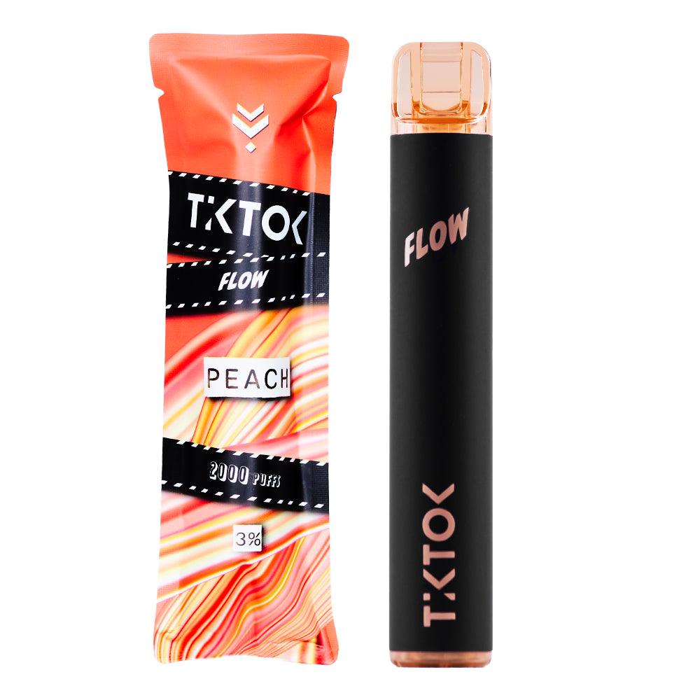 พอตใช้แล้วทิ้ง TikTok FLOW ราคาส่ง - 2000 คำ-พอตใช้แล้วทิ้ง-TikTok-Peach-Vape Haus