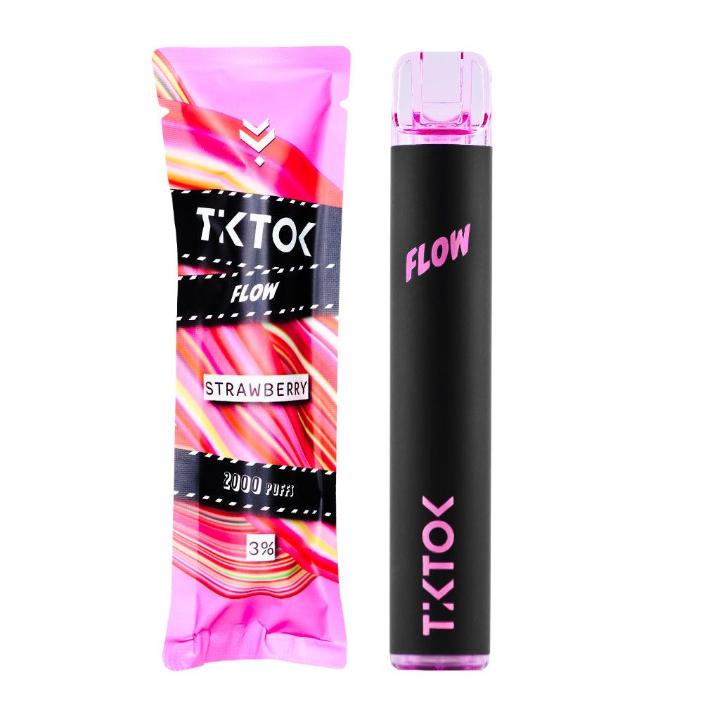 พอตใช้แล้วทิ้ง TikTok FLOW ราคาส่ง - 2000 คำ-พอตใช้แล้วทิ้ง-TikTok-Strawberry-Vape Haus