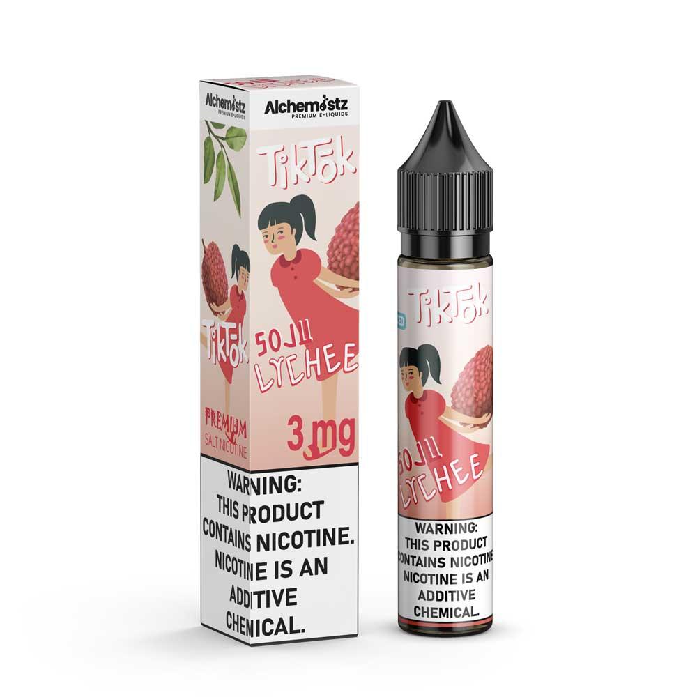 น้ำยาฟรีเบส - TikTok - 30ml-น้ำยาบุหรี่ไฟฟ้า-TikTok E-Liquid-Soju Lychee-3mg-Vape Haus